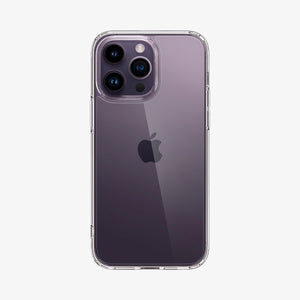 ACS04816 - iPhone 14 Pro Max Case Ultra Hybrid in crystal clear showing the back