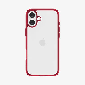 Spigen iPhone 16 Case – Ultra Hybrid – Red Crystal – rear view main image