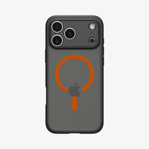 Spigen iPhone 18 Pro Ultra Hybrid Matte (Mag Fit) - Frost Black Orange - image 1