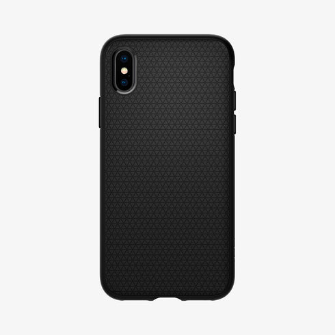 064CS24872 - iPhone XR Case Liquid Air in Black showing the back