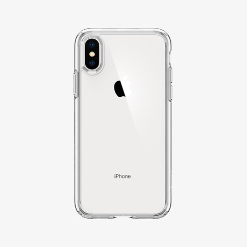 064CS24873 - iPhone XR Case Ultra Hybrid in crystal clear showing the back