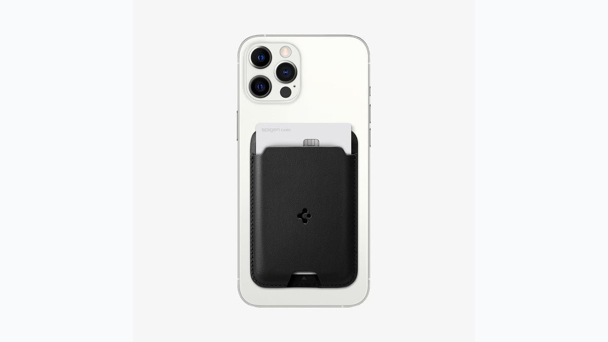 Spigen MagSafe Card Holder Valentinus product image for an iPhone MagSafe wallet guide