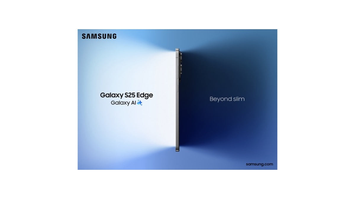 Samsung Galaxy S25 Edge official press image used for a protection guide about cases, screen protectors and camera lens fit