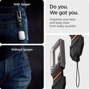 Spigen for AirPods Pro 3 / AirPods Pro 2 Lanyard with Carabiner – Black