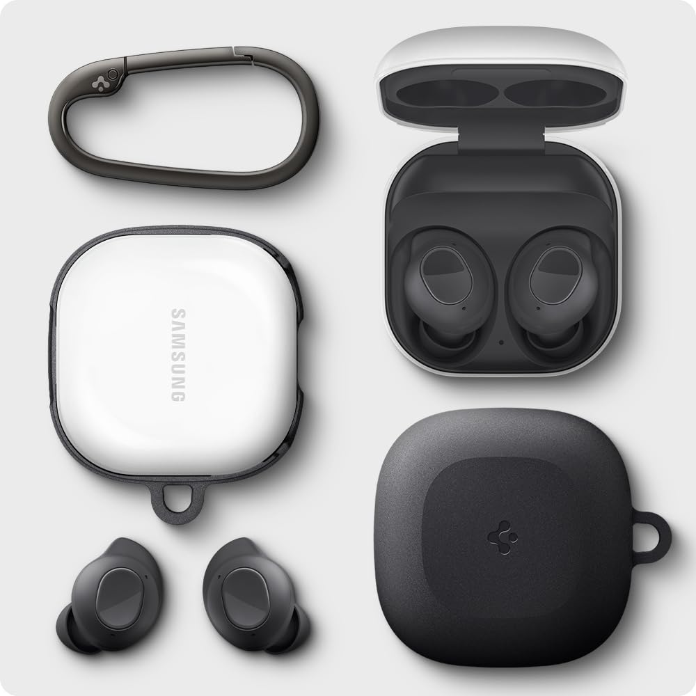 Spigen Galaxy Buds Core Case - Geo Fit - Graphite Gray - image 7