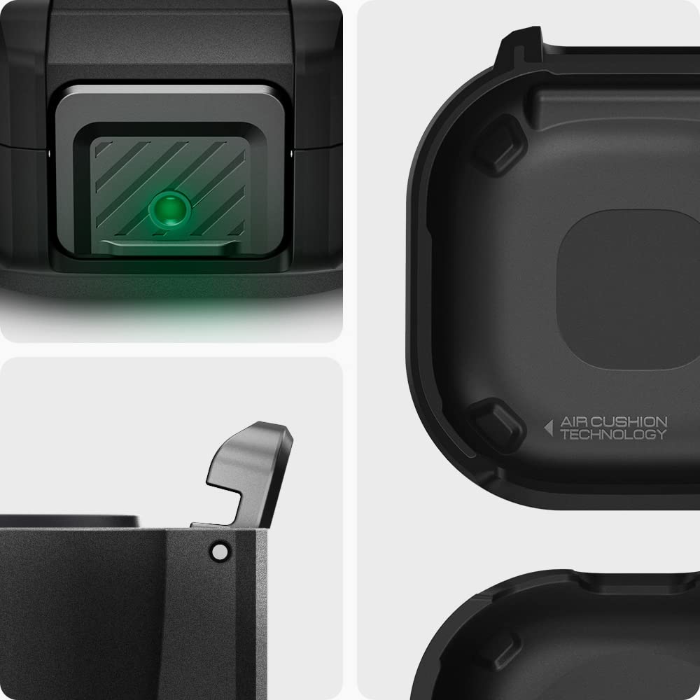 Spigen Galaxy Buds Pro Case - Lock Fit - Matte Black - image 3