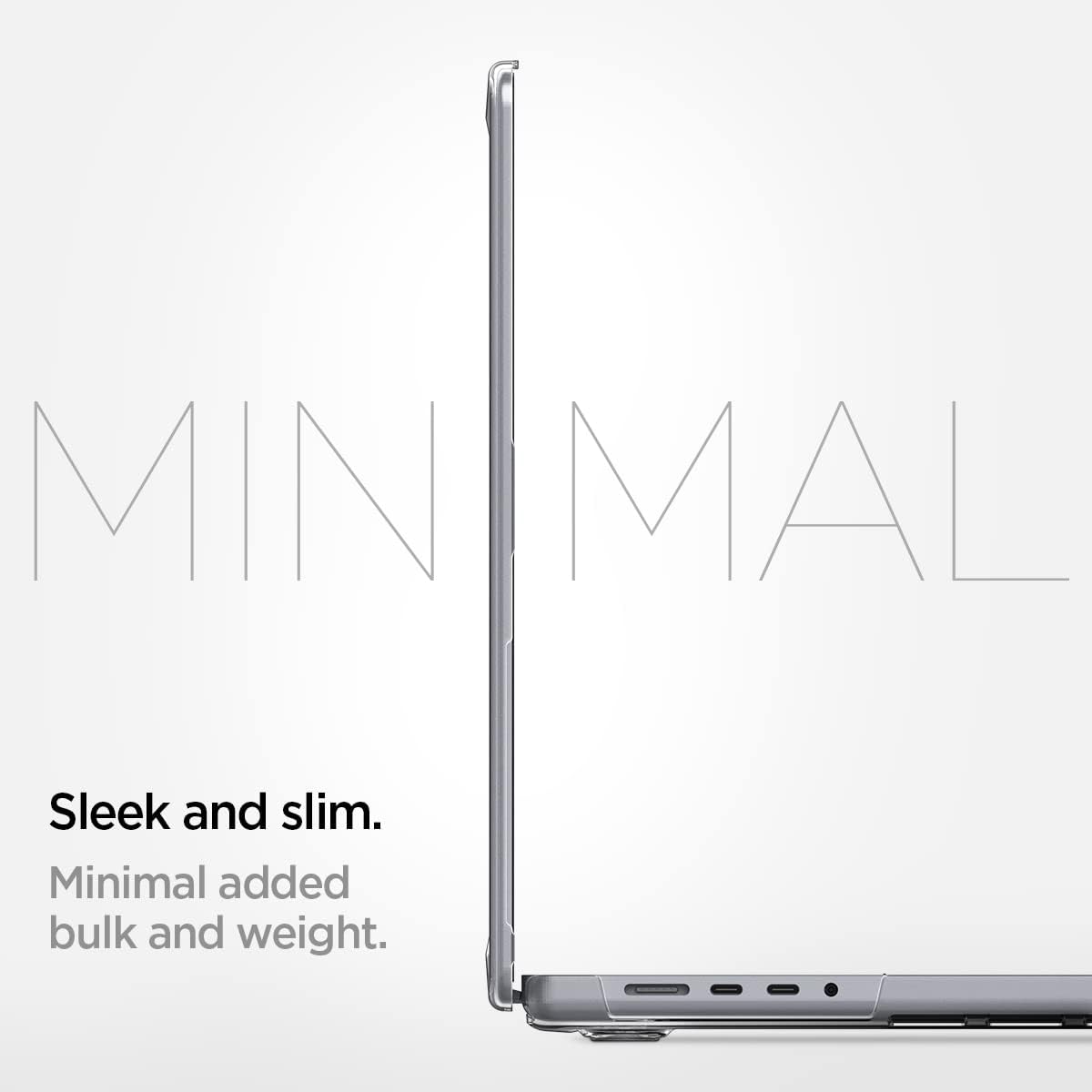 Spigen MacBook Pro 16-inch Airskin case - Crystal Clear - ACS04210 - image 7