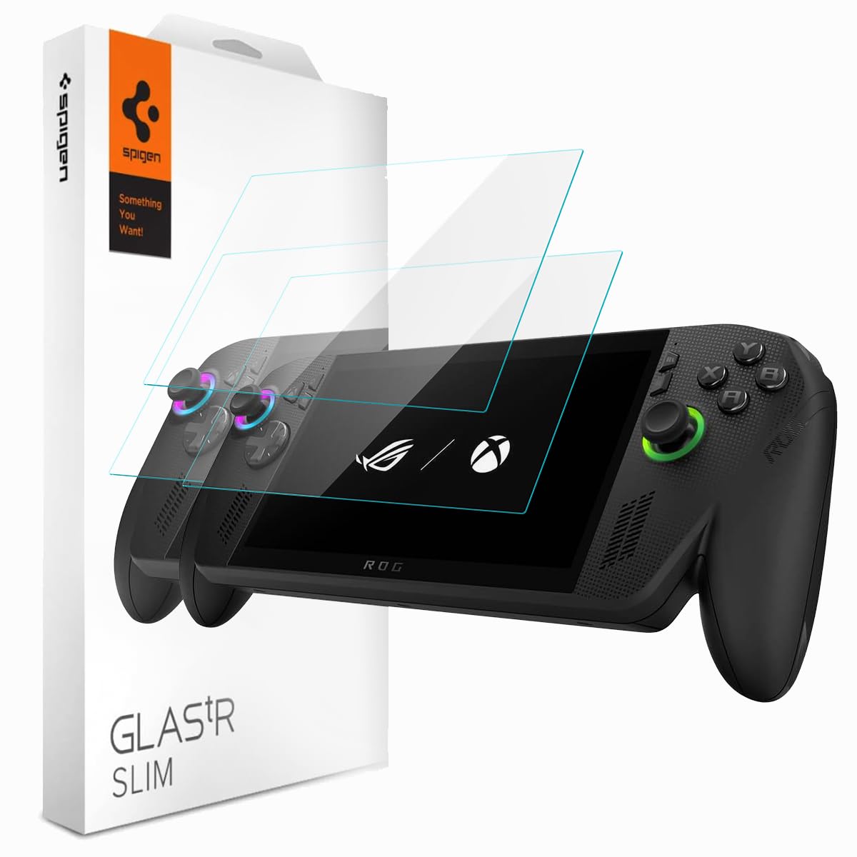 Spigen Glas.tR Slim two-pack for ROG Xbox Ally, ROG Ally and MSI Claw 7 AI+