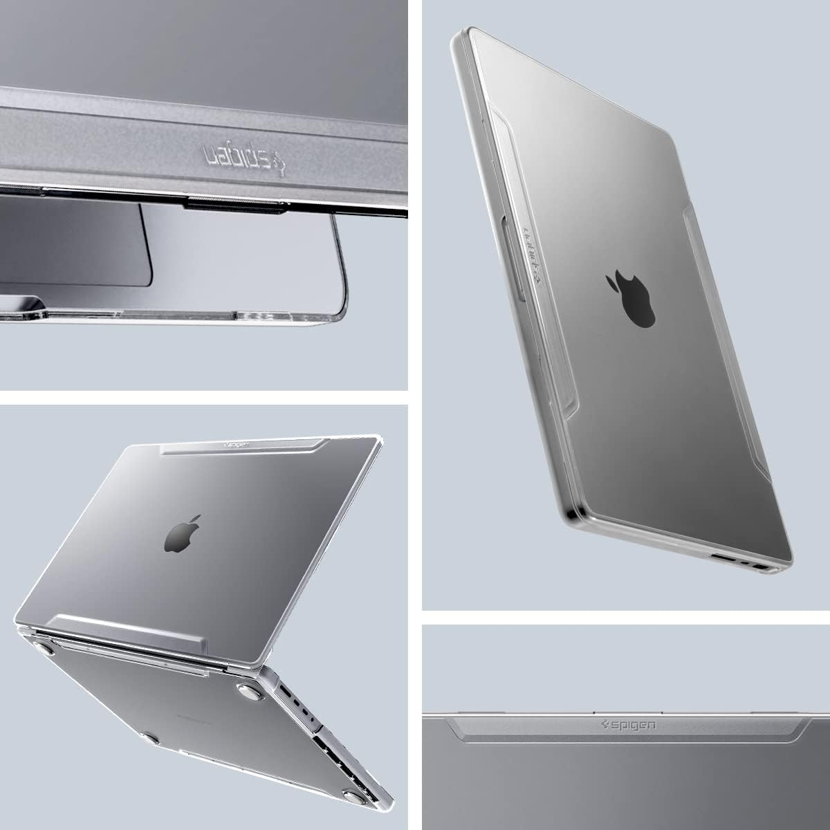 Spigen MacBook Pro 16-inch Airskin case - Crystal Clear - ACS04210 - image 3