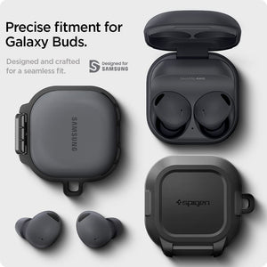 Spigen Galaxy Buds 2 Pro Case - Lock Fit - Matte Black - image 2