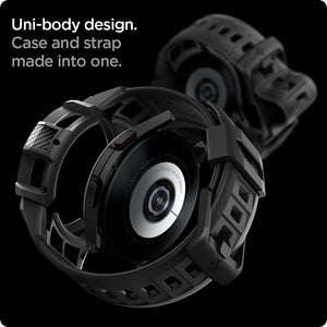 Spigen Galaxy Watch 4 Classic 46mm Case + Band - Rugged Armor Pro - Charcoal Gray - image 4