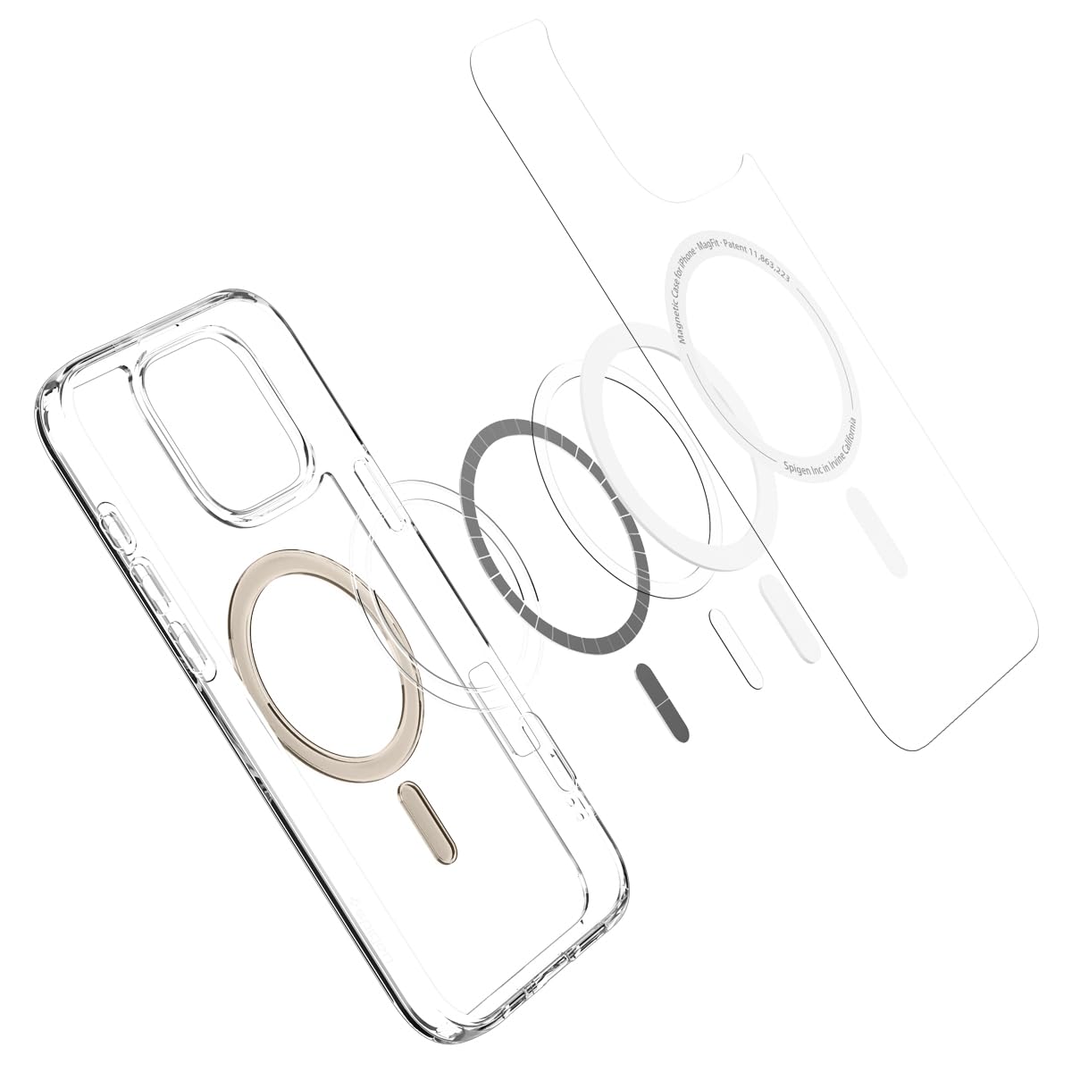 Spigen iPhone 16 Pro Max Case – Ultra Hybrid (MagFit) – Gold – detail image 1