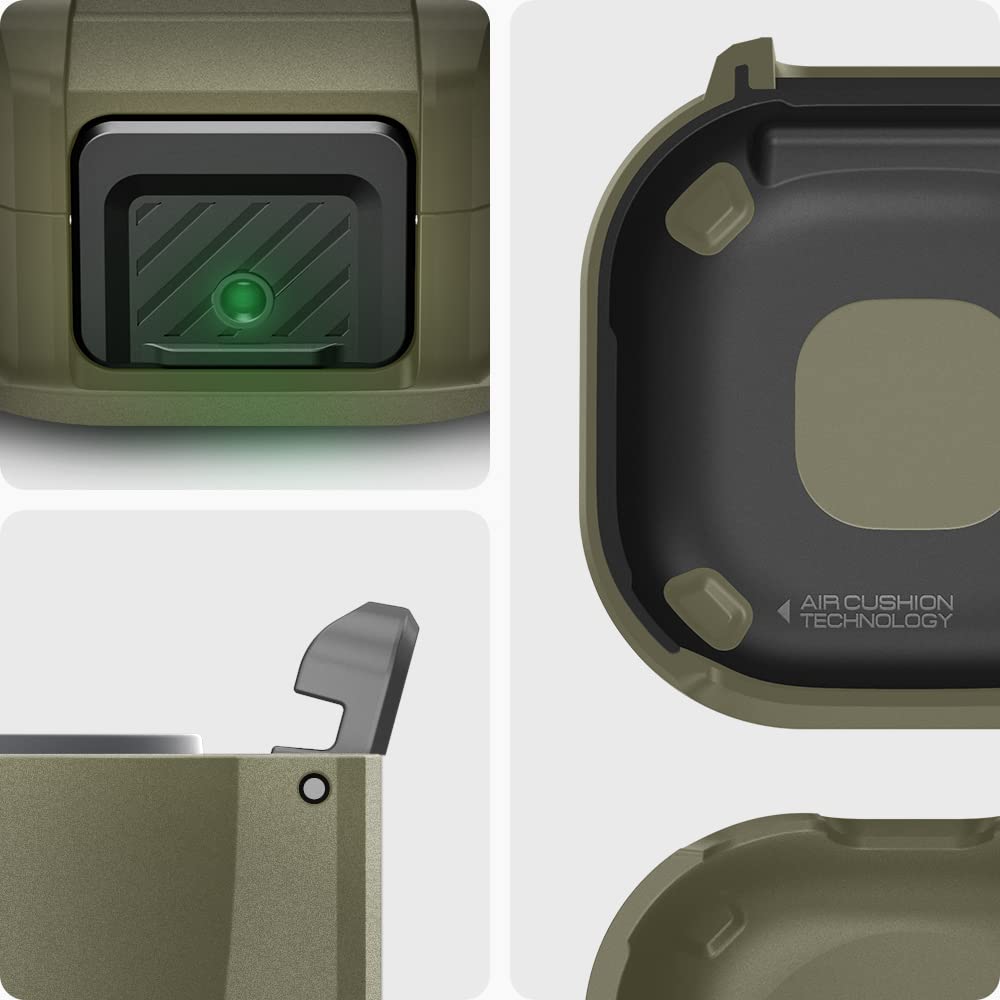 Spigen Galaxy Buds Live Case - Lock Fit - Vintage Khaki - image 4