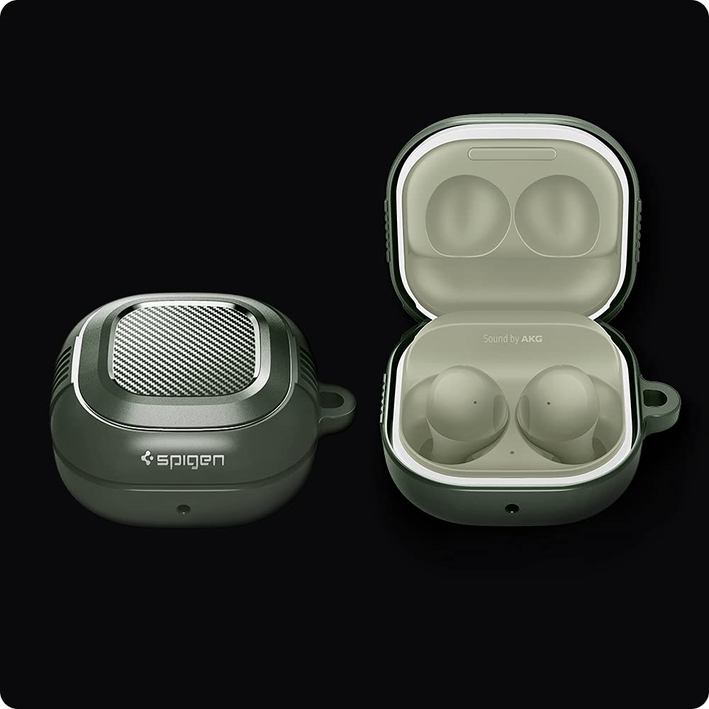 Spigen Galaxy Buds FE Case - Rugged Armor - Military Green - image 7