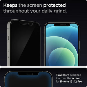 Spigen iPhone 12 / iPhone 12 Pro Screen Protector – GLAS.tR EZ Fit - Amazon US image 3