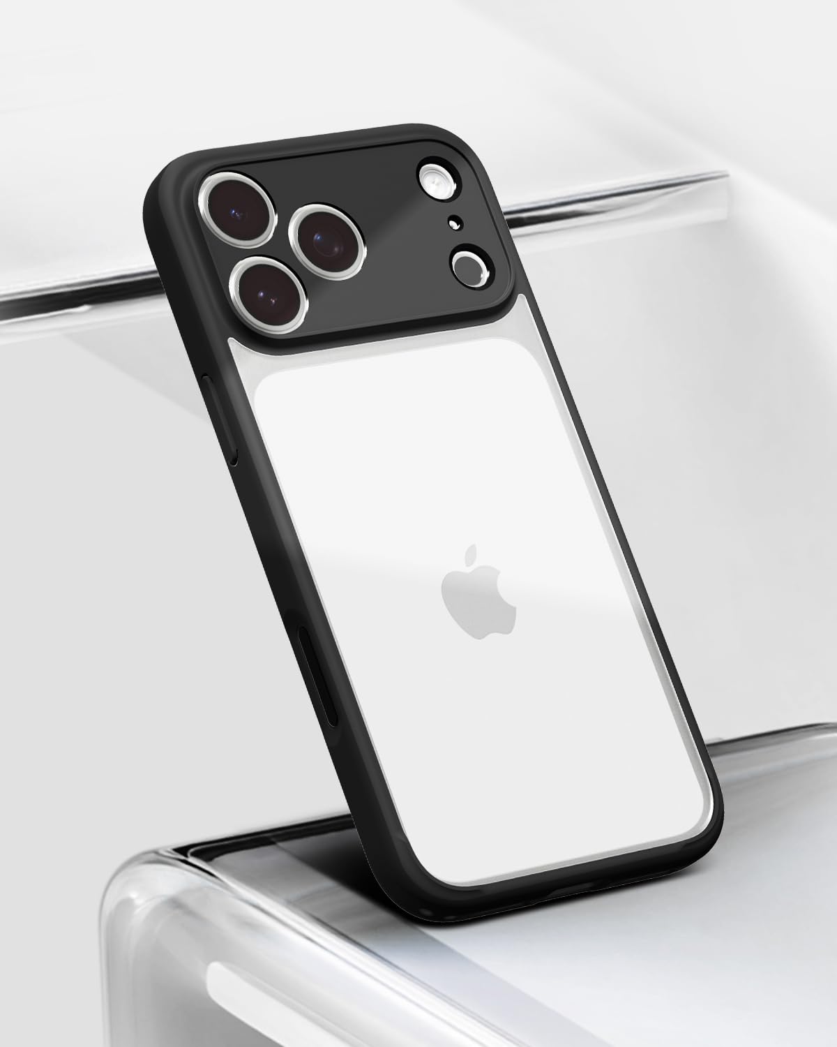 Spigen iPhone 17 Pro Ultra Hybrid case in Matte Black - Matte Black case lifestyle view