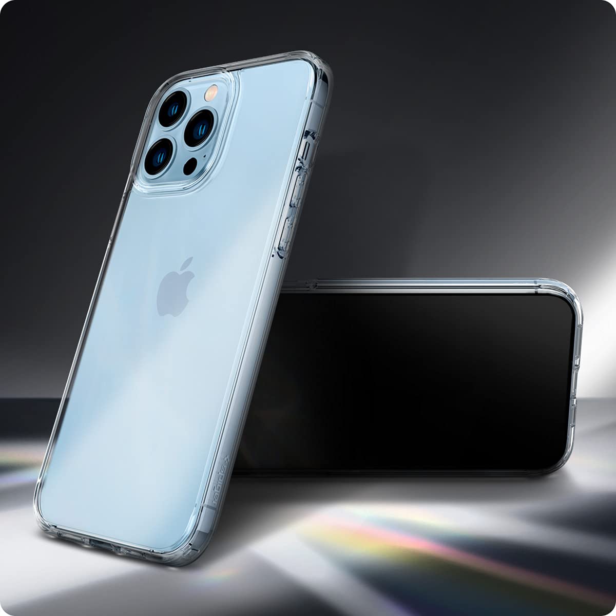 Spigen iPhone 13 Pro Max Case – Ultra Hybrid - Crystal Clear case in use