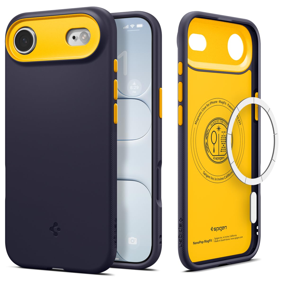 Spigen iPhone Air Case – Nano Pop (MagFit) - Blueberry Navy