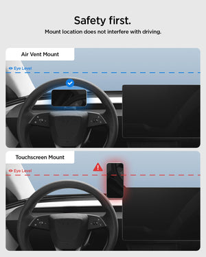 Spigen Tesla air vent MagSafe mount view 5