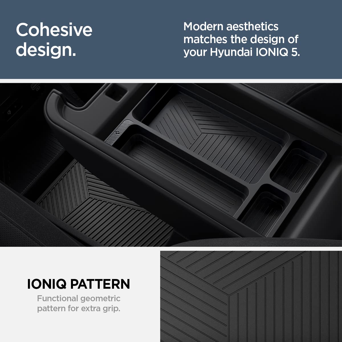 Spigen Hyundai Ioniq 5 Center Console Organizer - Black - image 5