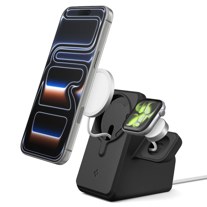 Spigen MagFit Duo MagSafe Charging Stand with Apple Watch Charger Holder