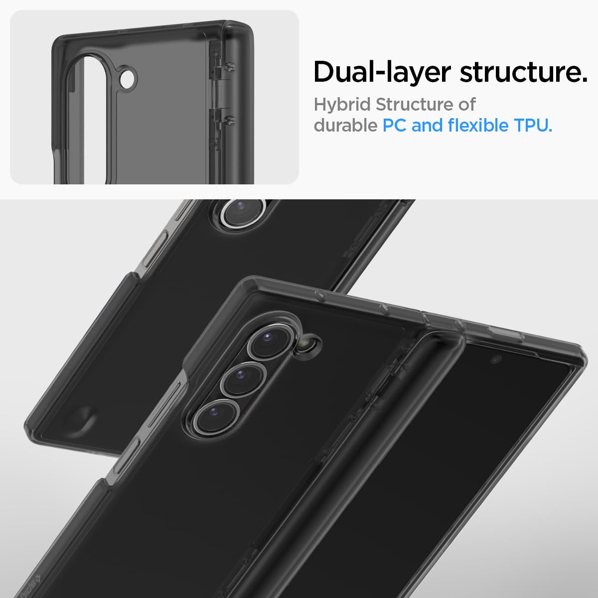 Spigen Galaxy Z Fold 6 Case - Ultra Hybrid Pro – Frost Gray – product image 7