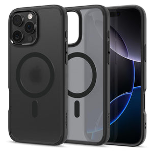 Spigen iPhone 16 Pro Case – Ultra Hybrid (MagFit) – Frost Black – main image