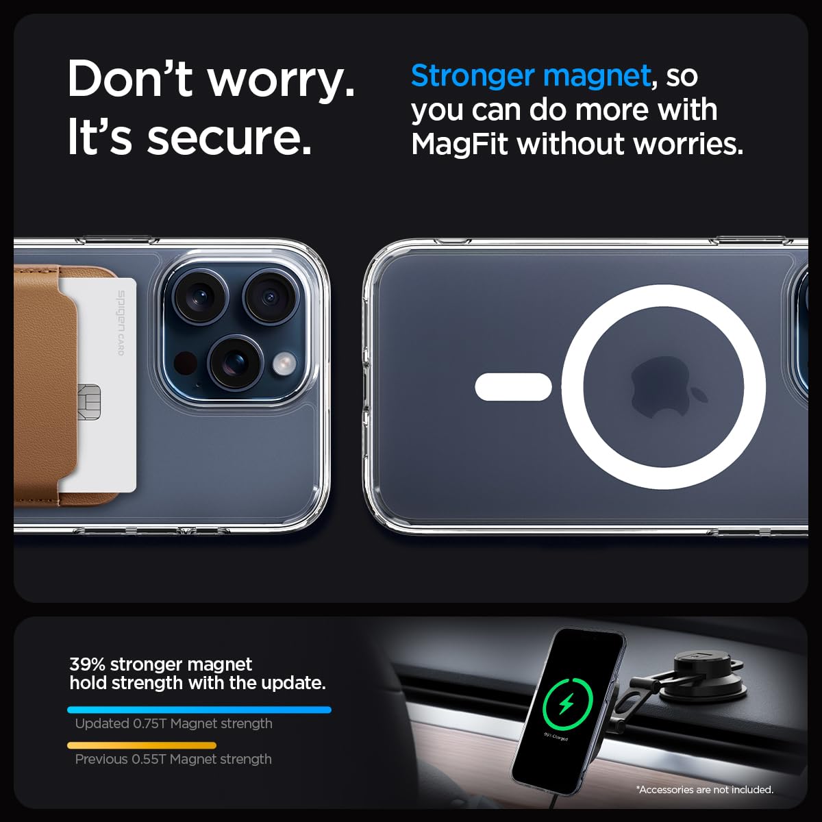 Spigen iPhone 15 Pro Max Case – Ultra Hybrid (MagFit) - Frost White - image 5