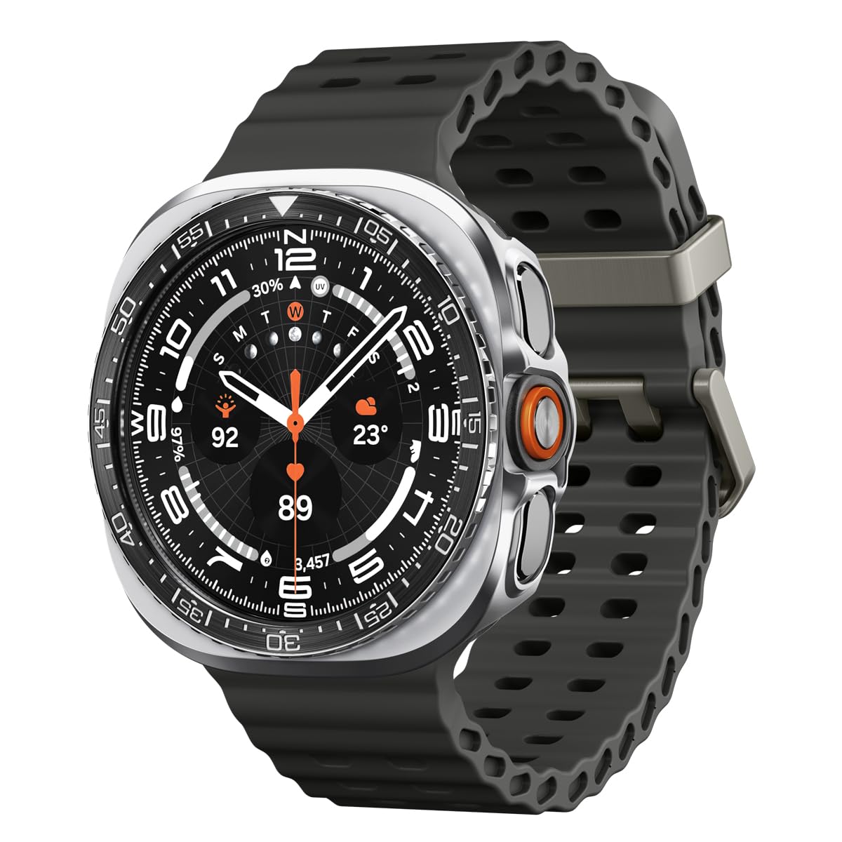 Spigen Galaxy Watch Ultra 2 47mm Bezel Case - Bezel Tune Pro - Black - image 1