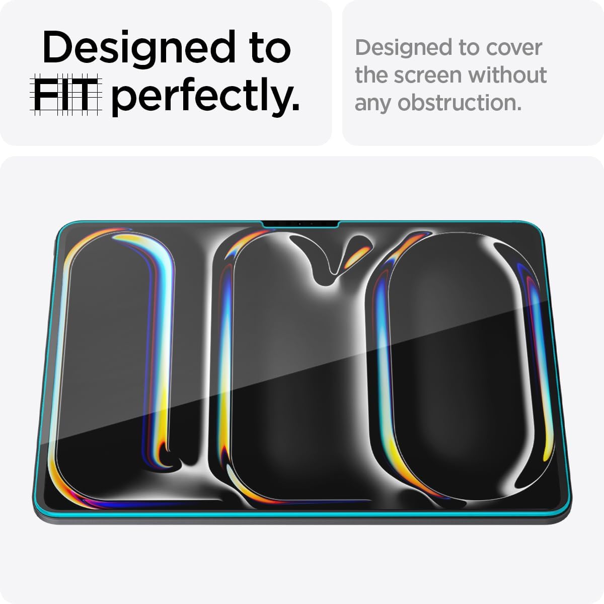 Spigen iPad Pro 13" (M5/M4) Screen Protector – Glas.tR EZ Fit Series (2 Pack)
