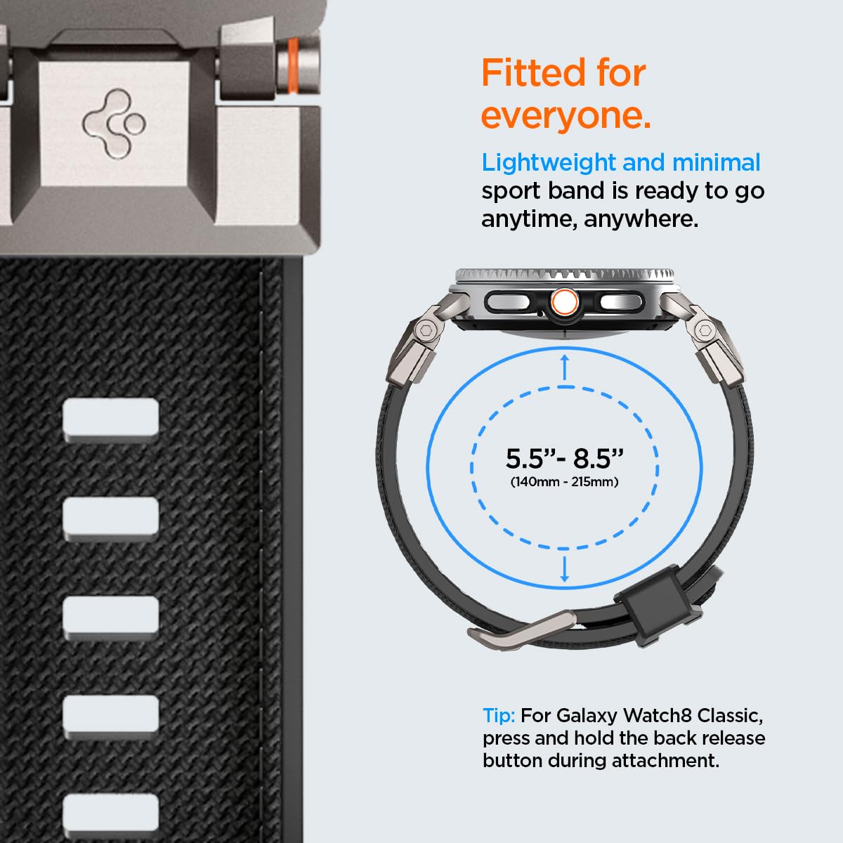 Spigen Galaxy Watch 9 Band - DuraPro Armor - Black DuraPro Armor - image 3