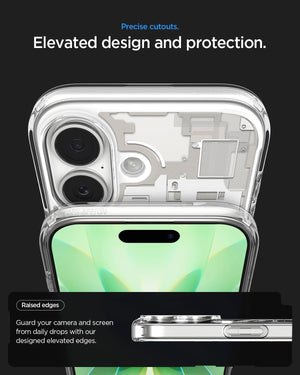 Spigen iPhone 17 Case – Ultra Hybrid Zero One (MagFit) - Zero One Natural Titanium - image 6