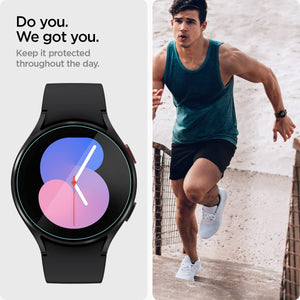 Spigen Galaxy Watch FE / 5 / 4 40mm Screen Protector - Glas.tR EZ Fit (2 Pack) - Clear - AGL03428 - image 4