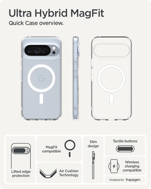 Spigen Pixel 10 Pro XL Ultra Hybrid MagFit case - Clear White - image 3