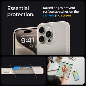 Spigen Ultra Hybrid case for iPhone 15 Pro Max in Natural Titanium – detail image 4