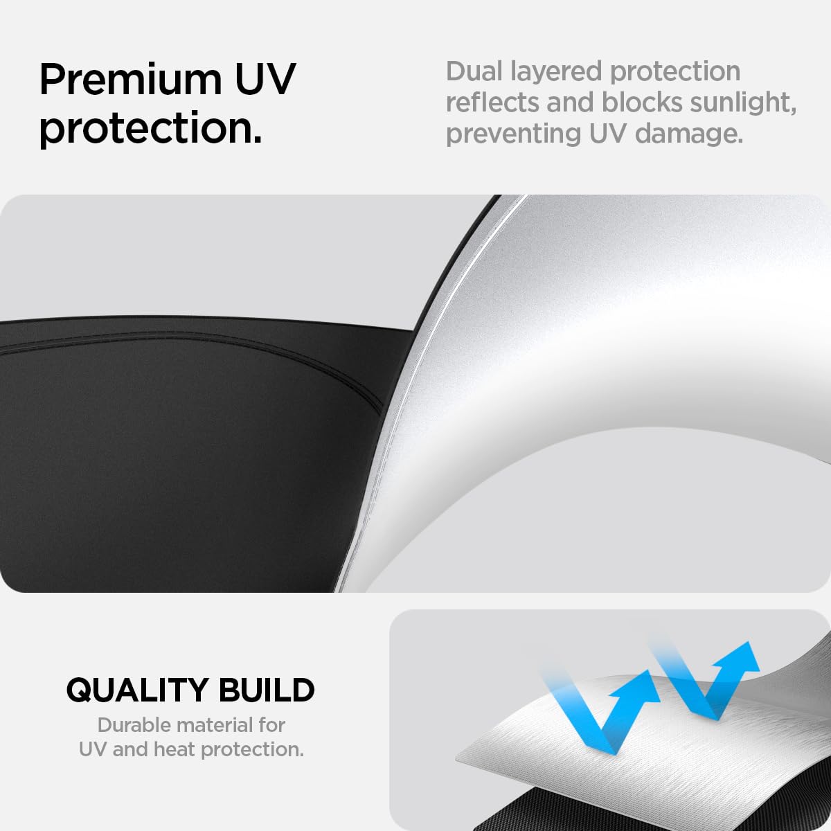 Spigen CryoShade Car Sunshade for Jeep Wrangler JL and Gladiator - Silver - image 5