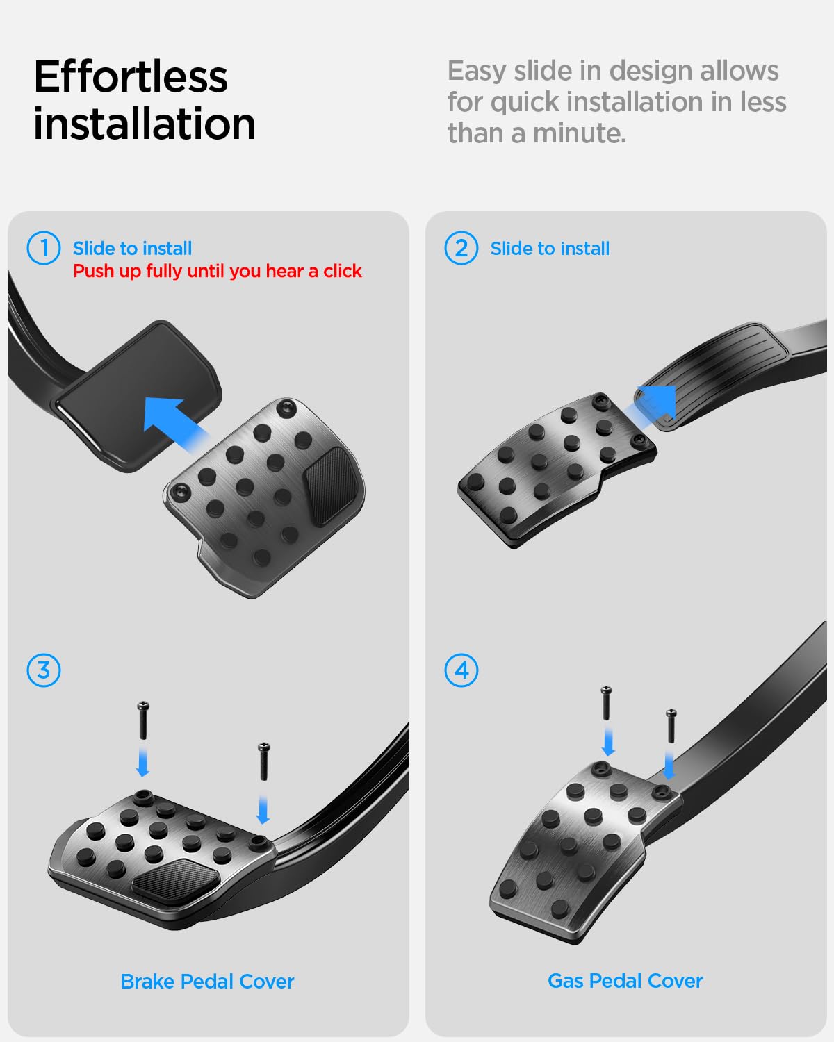 Spigen Tesla performance pedal covers view 7