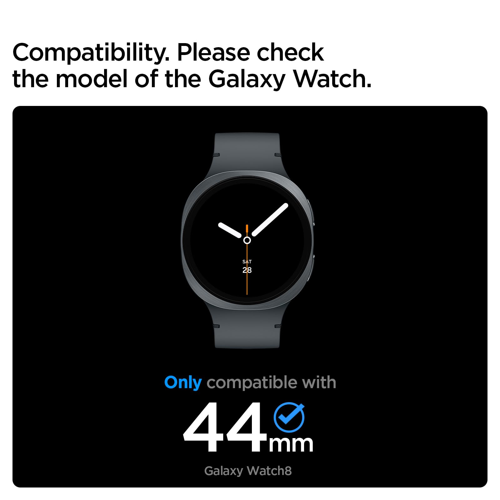 Spigen Galaxy Watch 9 44mm Case - Bezel Tune Pro - Silver Pilot - image 2