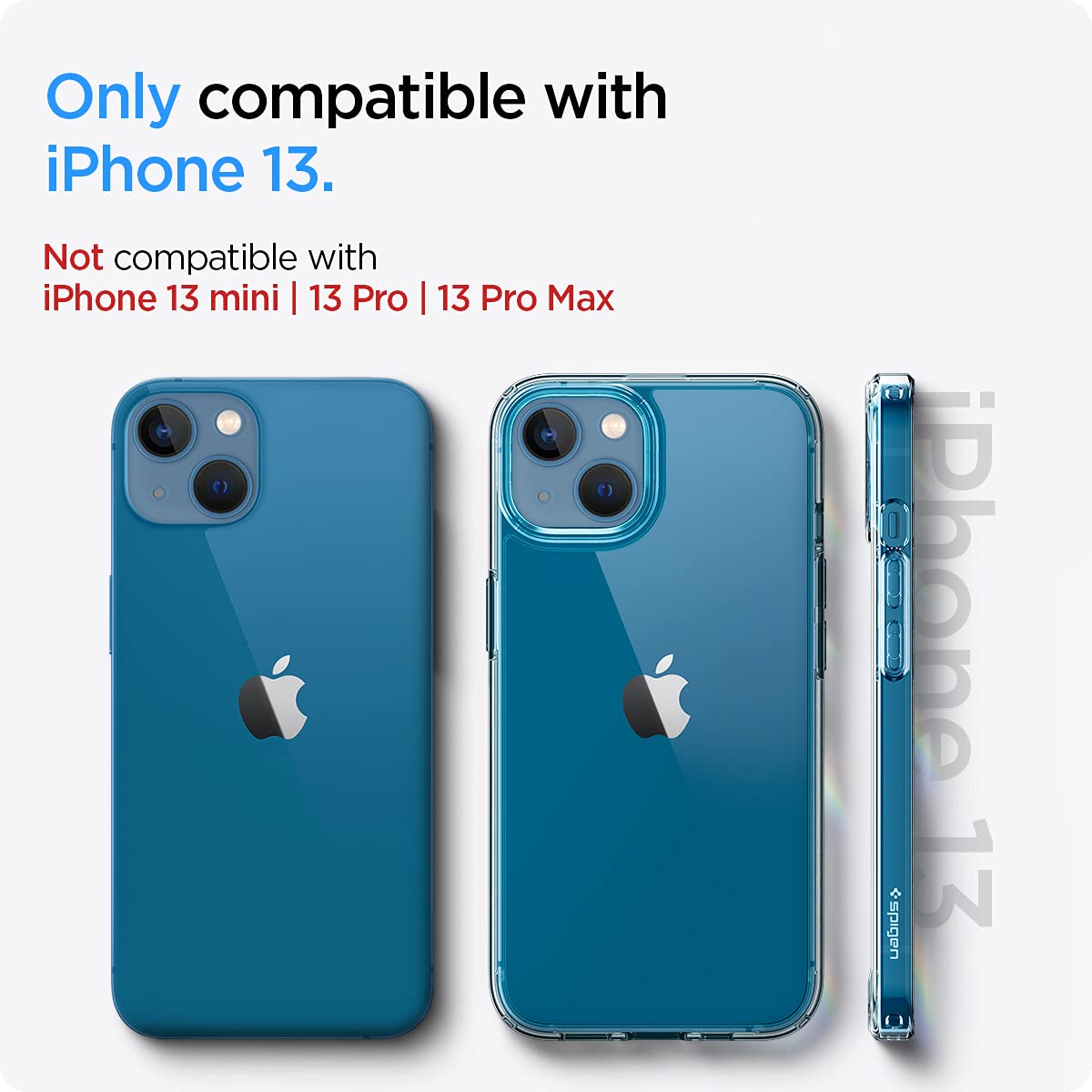 Spigen iPhone 13 Case Ultra Hybrid - Crystal Clear - ACS03522 - image 2