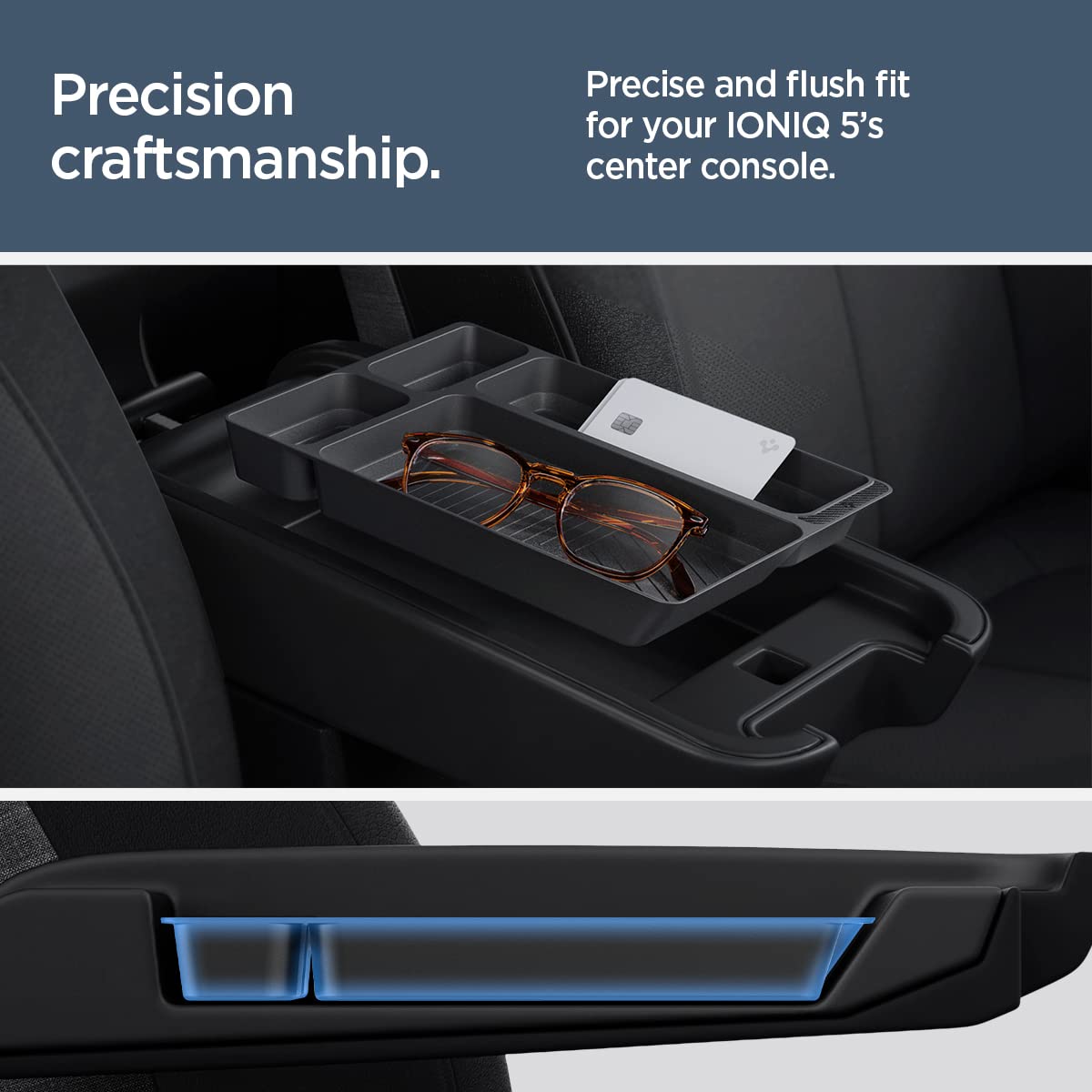 Spigen Hyundai Ioniq 5 Center Console Organizer - Black - image 7