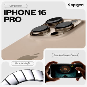 Spigen iPhone 16 Pro Max / 16 Pro Case – Tough Armor T (MagFit + Camera Button Control) - Frost Black