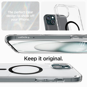 Spigen iPhone 15 Plus Case Ultra Hybrid MagFit - Carbon Fiber - ACS06663 - image 3