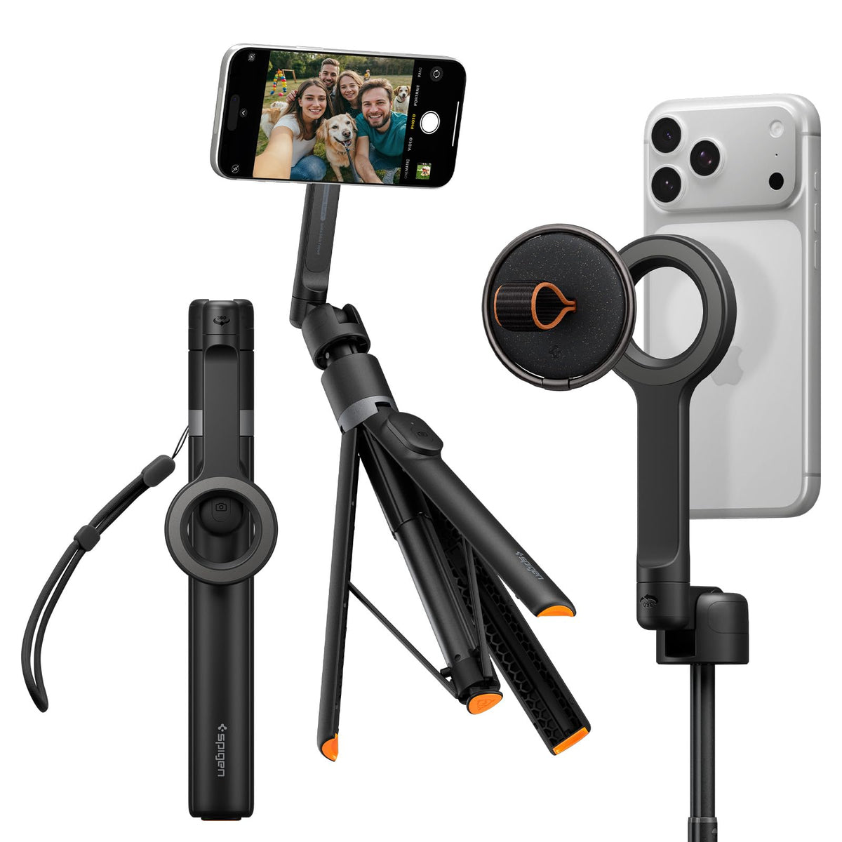 Spigen S582W 65.55-inch MagFit selfie stick tripod - product overview