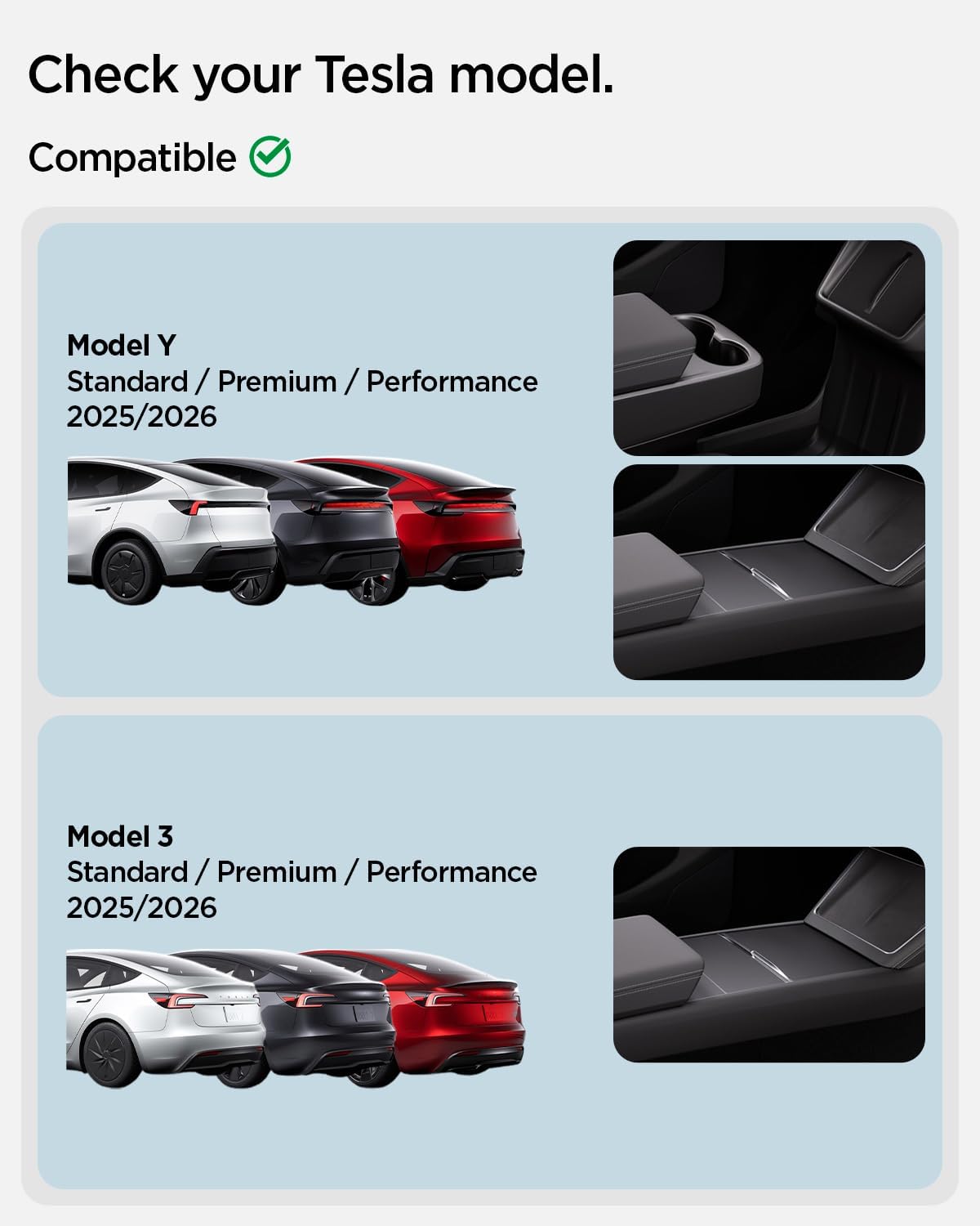 Spigen Tesla Model 3 / Model Y Organizer Under Screen Storage view 4
