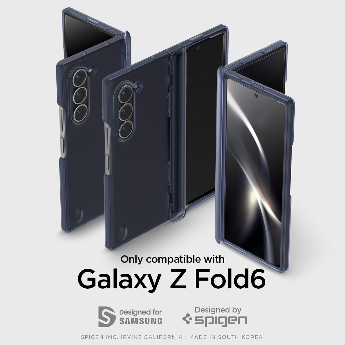 Spigen Galaxy Z Fold 6 Case - Ultra Hybrid Pro – Frost Navy Blue – product image 5