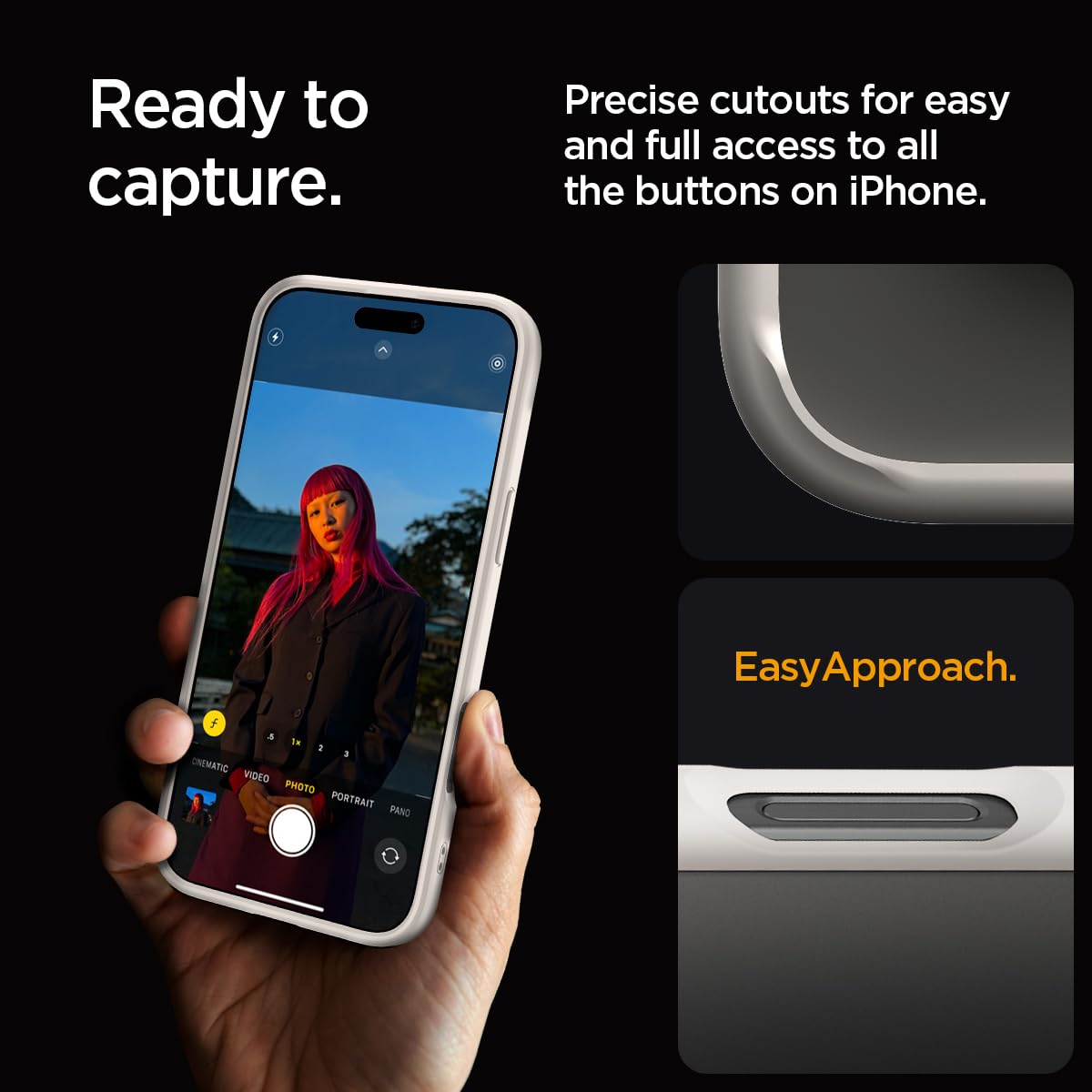 Spigen iPhone 16 Series Case – Ultra Hybrid - Natural Titanium