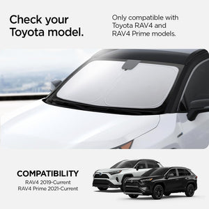 Spigen CryoShade Car Sunshade for Toyota RAV4 and RAV4 Prime - Silver - image 2