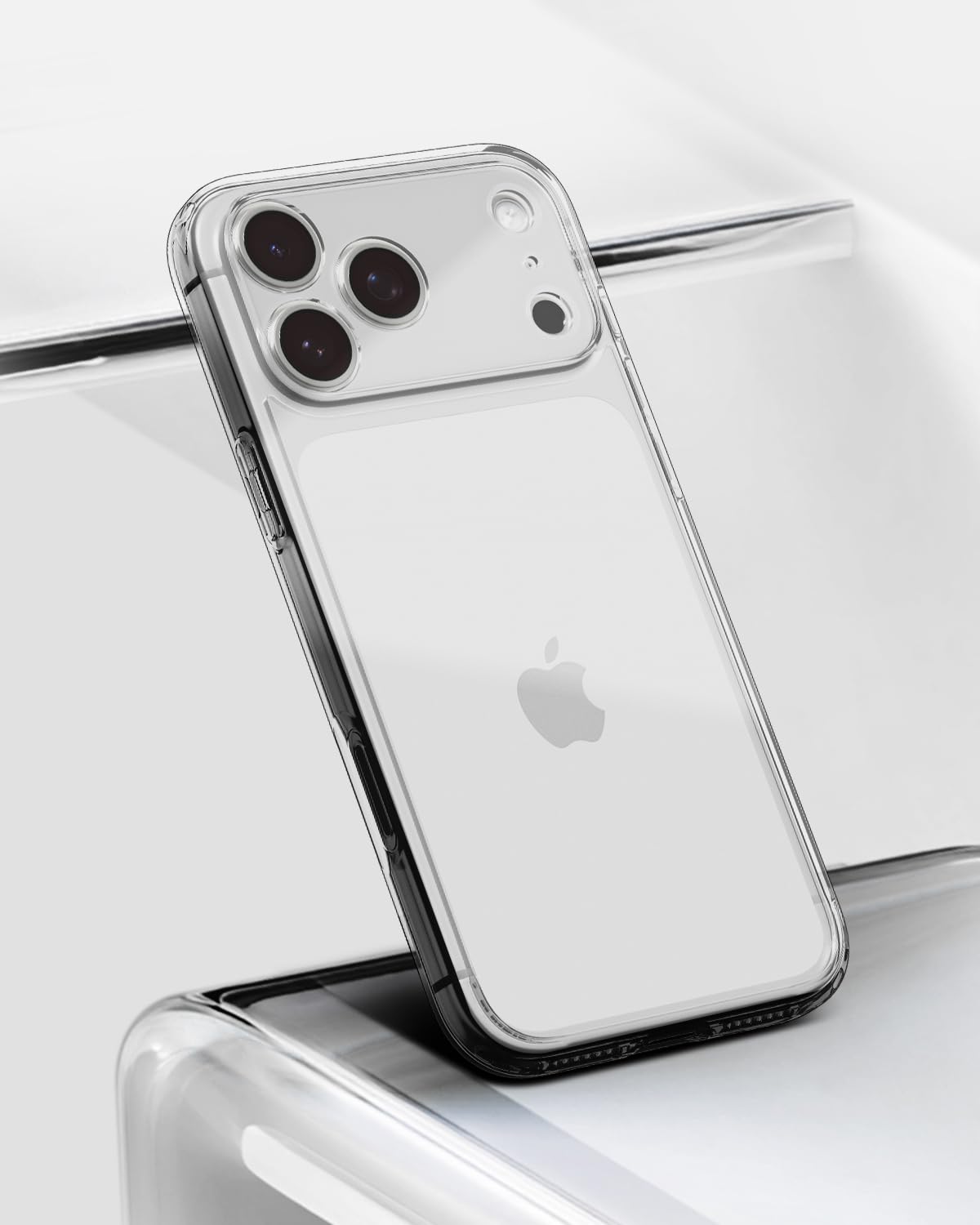 Spigen iPhone 17 Pro Ultra Hybrid case in Crystal Clear - clear case lifestyle view