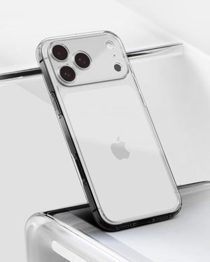 Spigen iPhone 17 Pro Ultra Hybrid case in Crystal Clear - clear case lifestyle view