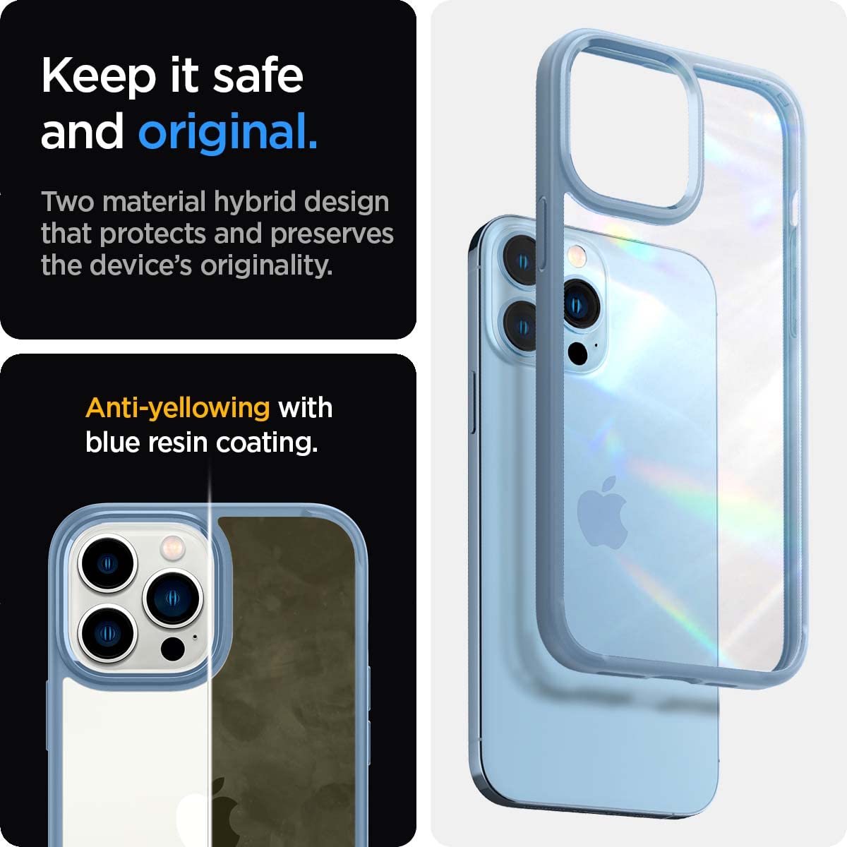 Spigen iPhone 13 Pro Case – Ultra Hybrid - Sierra Blue - image 4